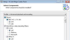 Codecs and directshow filters are needed for encoding and decoding audio and video formats. K Lite Mega Codec Pack Download