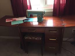 Americana's besty sewing machine desk has an opening that can fit some of the largest sewing and embroidery machines. Best Antique Sewing Machine Desk For Sale In Hanover Ontario For 2021