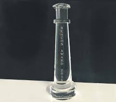 Coastal heritage split rock lighthouse mn stained glass light bill job #135. Extra Large Engraved Crystal Lighthouse On Crystal Base Sambro