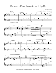 Free sheet piano music in pdf and midi, video and tutorials online. Chopin Piano Concerto 1 Romance Piano Arrangement Piano Romance Piano Sheet Music