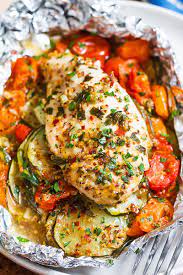 Italian chicken and veggie foil packets. Honey Dijon Chicken And Veggies Foil Packs Foil Packet Dinners Chicken Foil Packets Foil Pack Meals