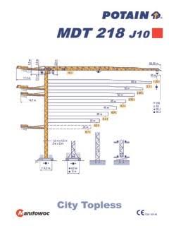 Potain MDT-218-J10 Tower Crane