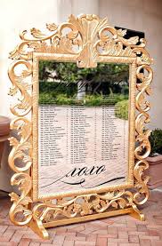 A Fabulous Take On A Seating Chart For A Gold Black And