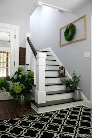 The transformation of this modern farmhouse foyer makeover will amaze you! Modern Farmhouse Foyer Makeover Hoosier Homemade