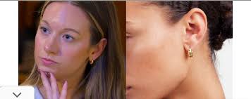 Lauren's gold earrings inspired me