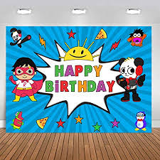 There are very few people in the world who are really happy but happiness is very important in life. Amazon Com Cartoon Blue Wall Ryan S World Happy Birthday Theme Photo Background Children Boy Birthday Party Photography Backdrop Newborn Baby Shower Supplies Kids Party Banner Dessert Table Decor 5x3ft Vinyl Camera