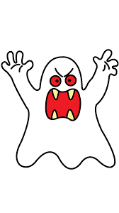 Scary Gost Drawing Tutorial For Children Httpdrawingmanualscommanualhow-to-draw-a-ghost Easy Drawings Drawings Halloween Creatures