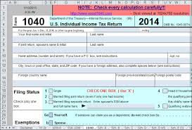 Taxpayers to file their the 1040 form allows for quite a few deductions and exemptions, which can honestly make a great deal of. Use Excel To File Your 2014 Form 1040 And Related Schedules Accountingweb