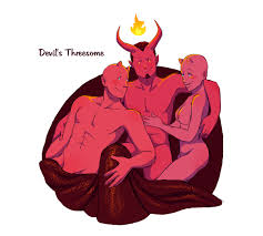 Arkhine Asher • thehmn: A threesome with two men and a woman is...