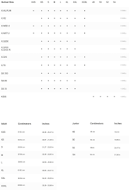 Size Chart Nexx North America