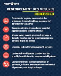 Des questions, commentaires, images, infos? Rtbf Info Le Confinement Devient Plus Strict En Belgique Voici Les Nouvelles Mesures En Application Des Ce Lundi 2 Novembre Jusqu Au 13 Decembre Tous Les Details Https Bit Ly 3jcd8dy Facebook