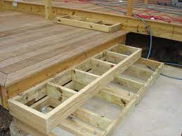 We can build the landing. 2x8 Steps Deck Steps Deck Stairs Landing Stairs To Patio
