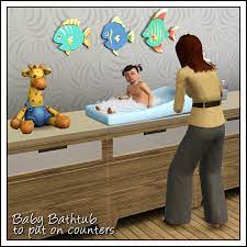 Around The Sims Around The Sims 3 Baby Bathtub For Counters