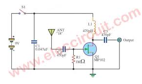 Simple Active Antenna In Sw Mw Fm Bands Eleccircuit Fm Band Shortwave Radio Fm Radio Receiver