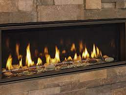 A direct gas fireplace is an ideal solution in rooms where a traditional fireplace is not practical or possible. Linear Contemporary Gas Fireplaces Majestic Products
