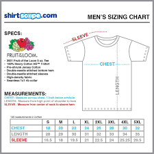 fruit of the loom size chart cm best picture of chart