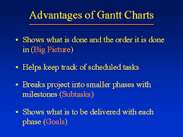 advantages of using a gantt chart