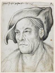 Hans Holbein Den Aeldre Kopi Efter Portraet Af Bank Og Kobmanden Jacob Fugger Den Rige Augsburg 1514 15 Statens Museu Painting Drawing Drawings Portrait