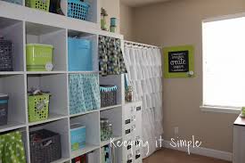 If you rush out and get shelves and shelves but don't have a whole plan for space or an understanding of the size and volume of items you like to store, your satisfaction with using their purchases will decrease, and therefore get frustrated. Craft Room Ideas Organization And Storage Ikea Craft Room Keeping It Simple