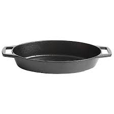 Artisanal Kitchen Supply Pre Seasoned Cast Iron 6 Inch Mini Au Gratin Pan In Black Cast Iron Kitchen Supplies Au Gratin