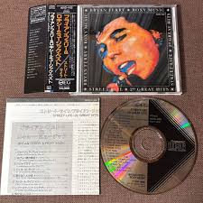 BRYAN FERRY ROXY MUSIC Street Life 20 JAPAN CD 40VD-1102 1A1 OBI Black  triangle