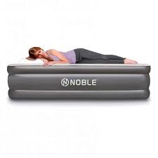 Noble Queen Size Luxury Inflatable Air Matress In 2020 Air Mattress Air Mattress Camping Inflatable Air Mattress
