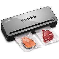 Envasadora Al Vacio 4 En 1 Bonsenkitchen Para Uso Domestico Y Comercial 140w Maquina Selladora Al Vacio Alimentos Secos Y Humedos Utensilios Envases Al Dente