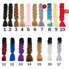 Details About Jumbo Braiding Hair Synthetic Ombre Kanekalon Braids 24 Crochet Hair Extension
