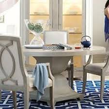 This bold round dining table is the ultimate centerpiece in any dining room. Criteria Round Dining Table Bernhardt Furniture Luxe Home Philadelphia
