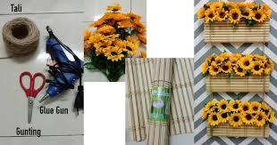 Barang2 ni kita ada buat haul haritu. Diy Bunga Gantung Bajet Viral Dari Alas Pinggan Buluh Impiana