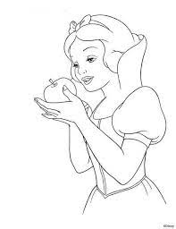 Album De Imagenes Para La Inspiracion Snow White Coloring Pages Disney Coloring Pages Apple Coloring Pages