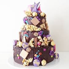 Unbirthday On Instagram 3 Tier Hero Cake With Pink And Purple Chocolate Crown Amazing Cakes Beautiful Cakes Cake