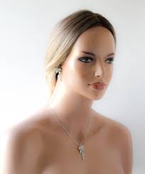 Rose Gold Bridal Jewelry Set, Rose Gold Earrings for Bride, Rose Gold  Necklace for Wedding, Flora Wedding Earrings, Necklace and Earrings