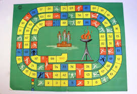 Vintage Board Game Olympic Games Vintage Sport Dice Game Carton Board Collectible Ussr Era 1970s Vintage Board Games Board Games Olympic Games
