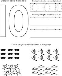Number Ten Worksheet Free Preschool Printable Numbers Preschool Free Preschool Worksheets Preschool Worksheets