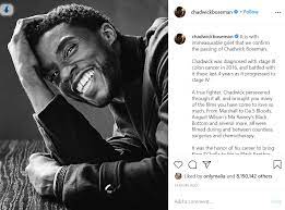 Actor chadwick boseman, who played black icons jackie robinson and james brown before finding fame as the regal black panther in the marvel cinematic universe, died friday of cancer. Chadwick Boseman Death Black Panther Star Dies At 43 After Four Year Battle With Colon Cancer