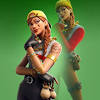 The best combo with this skin is to use a rainbow clover back bling with a harley hitter pickaxe. 1