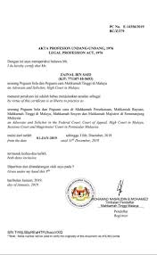 But the legal profession act 1976 which replaced the 1947 ordinance provided for a truly independent bar. Zainal Said Associates Advocates Solicitors Lawyers Legal Law Services