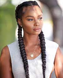 Box Braids Tumblr Braided Hairstyles Two Braid Hairstyles Box Braids Styling