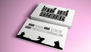 Find the perfect business cards template for your business Furry Tale Petsitting Business Cards On Behance