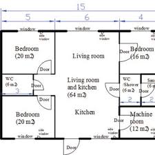 3 stories residence with maid's bedroom autocad plan, 1905211. A Floorplan Of A Single Family House All Dimensions In Meters Download Scientific Diagram