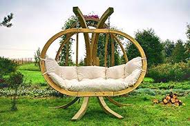 Ihrgarten Exklusiver Hangesessel Mit Gestell Hangeschaukel Us Holz Natur Top Qualitat Angesessel Hangeschaukel Au Hangeschaukel Sessel Hangesessel Mit Gestell