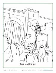 For more free support materials visit. Ezra Read The Law Coloring Page