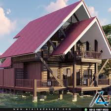 Model rumah kayu sunda modern. Desain Rumah Panggung Modern Minimalis Cek Bahan Bangunan