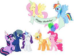 Image From Http Fc06 Deviantart Net Fs70 I 2013 167 D 6 Happy Birthday By Thedarkestdaydream D699f5h P My Little Pony Party Little Pony Party Happy Birthday