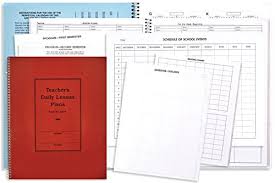 8 Subject Daily Lesson Planner Teachers Organizer With Semester Outlines School Event Schedule And Seating Chart Form No 106 8 By Imperial