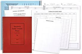 8 subject daily lesson planner teachers organizer with semester outlines school event schedule and seating chart form no 106 8 by imperial