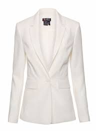 Black And White Blazer Womens White Women S Blazer A Slim Classic Tailored Jacket With Lapels And Pockets White Blazer Women Tailored Jacket Fashion