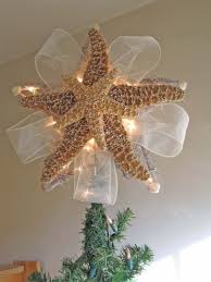 Starfish Tree Topper Lighted Christmas Tree Top Starfish Tree Etsy Florida Christmas Christmas Tree Toppers Coastal Christmas