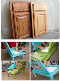 Cabinet Door Into Art Desk Tutorial Diy For Kids Diy Furniture Diy Projects